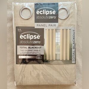 Eclipse Absolute Zero Blackout Curtains - Ivory
